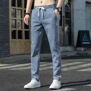 夏季修身直筒春秋冰氧吧牛仔褲