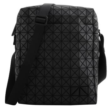 ISSEY MIYAKE 三宅一生 BAOBAO - 幾何方格小方格直式斜揹包(霧面黑)