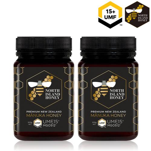 【NORTH ISLAND HONEY】紐西蘭北島麥蘆卡蜂蜜UMF15+/MGO512+/2瓶組 (500g/瓶)