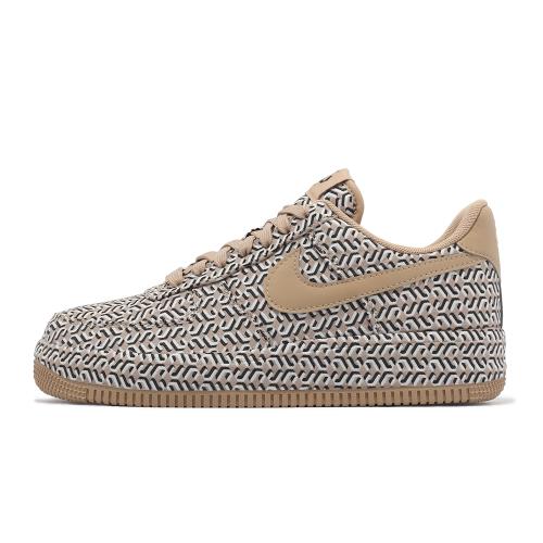 Nike Wmns Air Force 1 LX 女鞋男鞋棕卡其滿版AF1 籃網格DZ2789-200