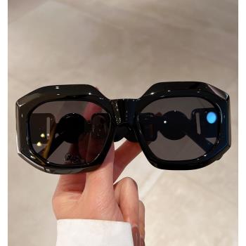 復古時尚高級感大框墨鏡女2023新款辣妹潮流街拍防紫外線太陽眼鏡