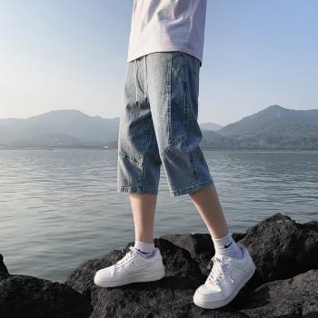 夏季薄款韓版潮流顯瘦牛仔短褲