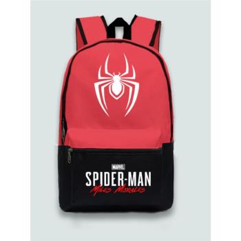 漫威蜘蛛俠邁爾斯 雙肩包旅行電腦潮流背包休閑簡約時尚 拼接書包