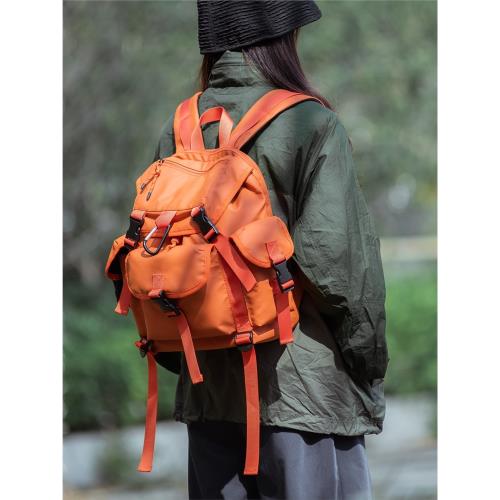 雙肩包女工裝潮牌大容量輕便旅行運動戶外徒步登山旅游包書包背包