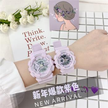 電子手錶女學生運動韓版簡約氣質初中機械手錶女潮流ins風獨角獸