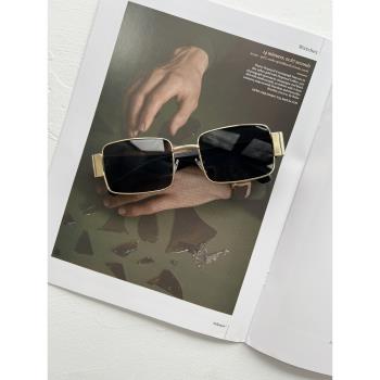 MSPACE2022夏歐美爆款朋克蒸汽復古金屬太陽眼鏡男墨鏡方形框潮流