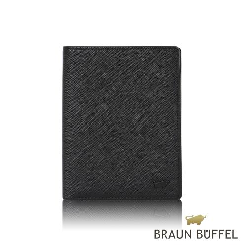 BRAUN BUFFEL 洛菲諾P-II系列12卡直立中夾 -經典黑 BF347-359-BK