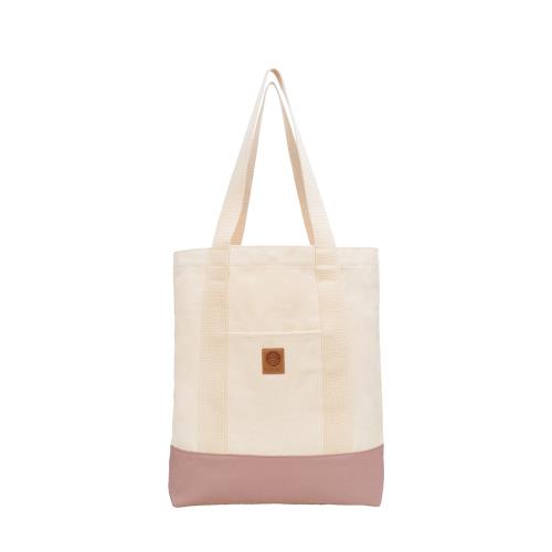 [Mukasa] 簡約帆布提袋 - 燕麥色 - MUK-23554