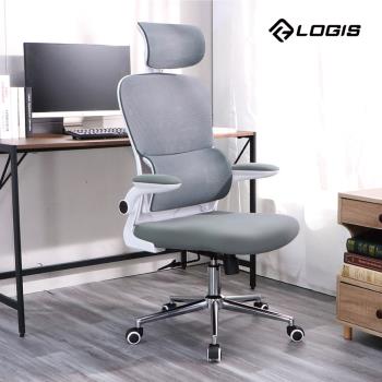 【LOGIS邏爵】莫蘭迪人體工學電腦椅 辦公椅 DIY-R82J