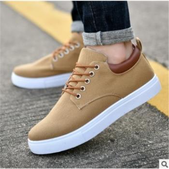korean Breathable mens casual canvas sport shoes sneakers