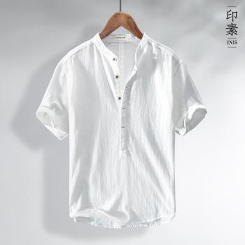 棉麻文藝短袖中國風打底衫T恤