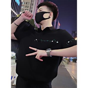 休閑半袖炸街上衣服夏季POLO衫