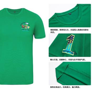 潮流圓領短袖T恤男裝體恤運動休閑保羅polo風刺繡半袖上衣薄T夏季