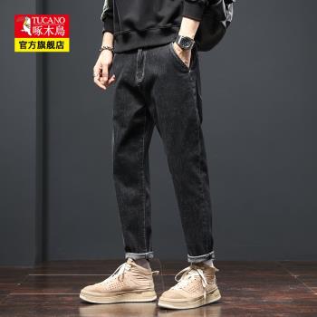 啄木鳥時尚潮流青年韓版牛仔褲