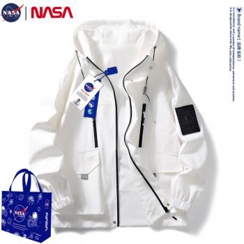 NASA春季男女寬松戶外沖鋒衣夾克