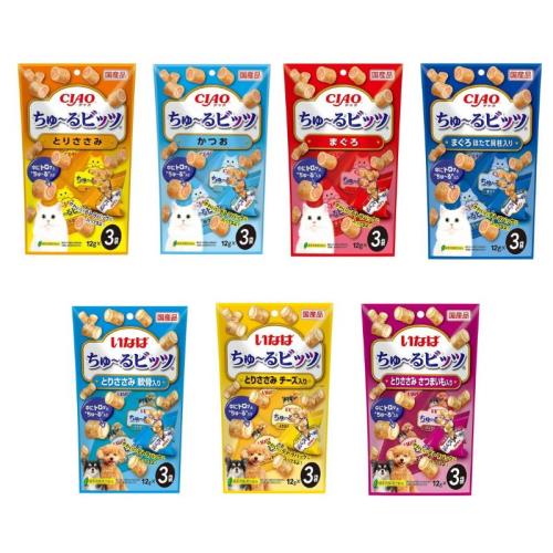 日本CIAO /  INABA 啾嚕迷你捲心塊 12g*3入