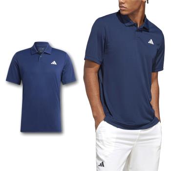 adidas 短袖 Blue Club Tennis Polo 男款 深藍 白 吸濕排汗 運動 POLO衫 愛迪達 HS3279
