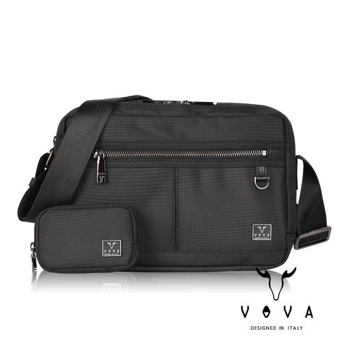 VOVA 沃汎 GUARDIAN 守護者系列中型斜背包 -黑色 VA128S02BK