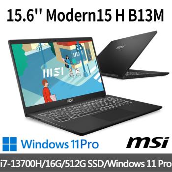 msi微星 Modern 15 H B13M-002TW 15.6吋 商務筆電 (i7-13700H/16G/512G SSD/Win11Pro)