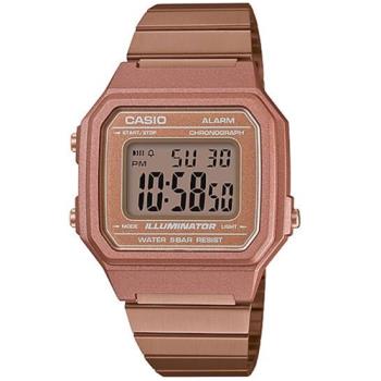 【CASIO 卡西歐】復古文青電子錶-玫瑰金B650WC-5A_41mm