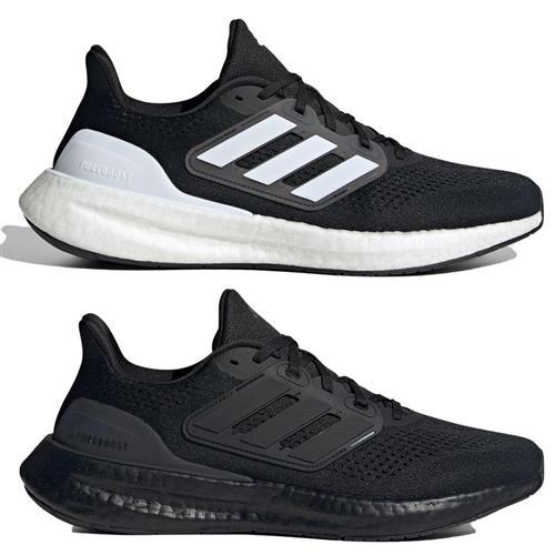 Adidas 男鞋女鞋慢跑鞋寬楦Pureboost 23 黑白/全黑【運動世界】IF4839