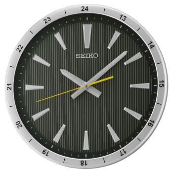 SEIKO 精工 辦公室商務風 滑動式秒針靜音掛鐘 時鐘 QXA802S