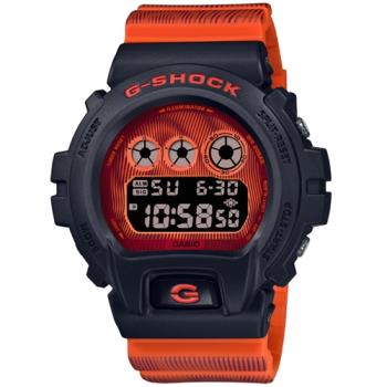 【CASIO 卡西歐】G-SHOCK 奇妙科幻世界 螢光色調電子錶-亮橘 DW-6900TD-4 50mm