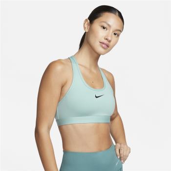 Nike 運動內衣 Swoosh Medium Support 女款 薄荷綠 中強度支撐 吸濕 排汗 DX6822-309