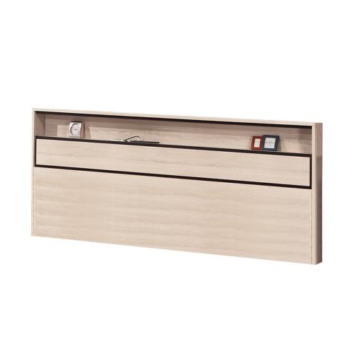 【唯熙傢俱】萊利橡木白5尺床頭片