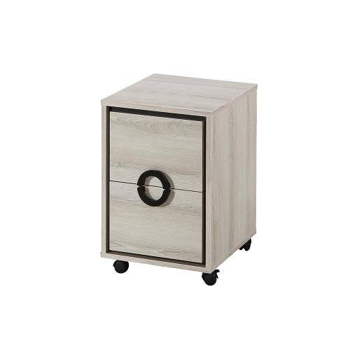 【唯熙傢俱】萊利橡木白活動櫃