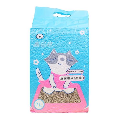 ODOUT臭味滾-極細顆粒1.5mm豆腐貓砂(原味)7L X6包入(OD-015)