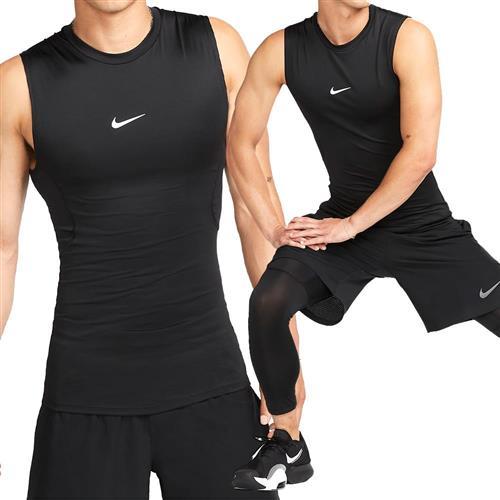 Nike AS M NP DF TOP SL TIGHT 男 黑 緊身 排汗 LOGO 訓練 背心 FB7915-010