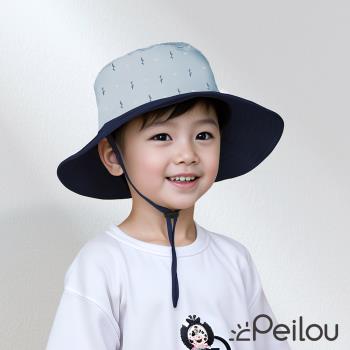PEILOU 貝柔UPF50+透氣遮陽兒童帽-鯊魚(漁夫帽)