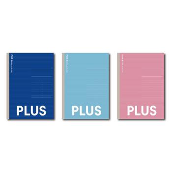 PLUS 普樂士 B5 筆記本 橫線 單色10本入 /包 NO-003UI（藍 75-144、淡藍 75-145、粉 75-146）