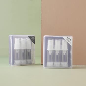 ROYALLIN 蘿林嚴選 旅行真空透明分裝瓶 5ml 6入 送收納盒(乳液瓶 壓泵透明真空分裝瓶 旅行套組)
