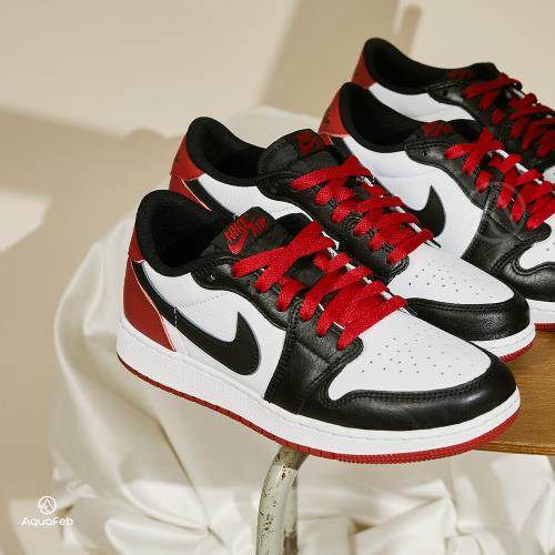 Nike Air Jordan 1 Low OG 大童黑紅黑腳趾芝加哥喬丹休閒鞋CZ0858-106
