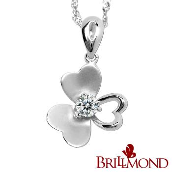 【BRILLMOND JEWELRY】幸運心20分女鑽墜 2選1