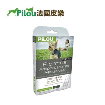 Pilou 法國皮樂 第二代升級Picaridin-非藥用防蚤蝨滴劑-幼小犬-4個月以上到5kg以下成犬(老狗虛弱狗適用)