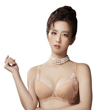 【Swear 思薇爾】木槿花神系列B-E罩蕾絲刺繡集中包覆女內衣(紅麥膚)