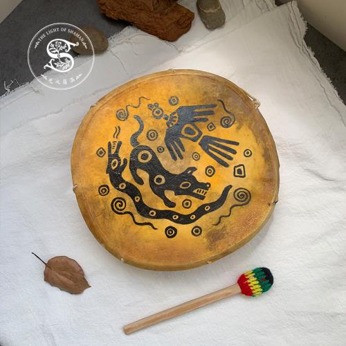 [光之薩滿] 安第斯山脈古老節慶鼓 安地斯鼓 敲擊樂手工雙面鼓