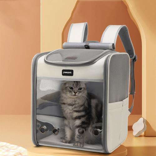 IN汪喵 時尚簡約透氣大空間手提後背寵物包(Z511)