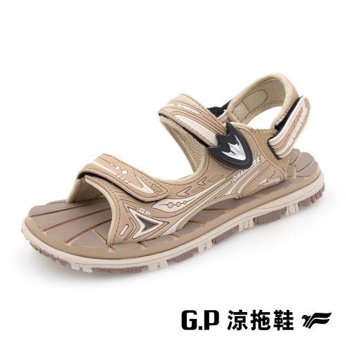G.P 經典兒童舒適磁扣兩用涼拖鞋G3816B-奶茶色(SIZE:31-35 共三色) GP
