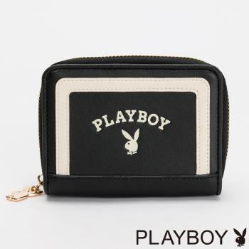 PLAYBOY - 短夾 Emblem系列 - 黑色