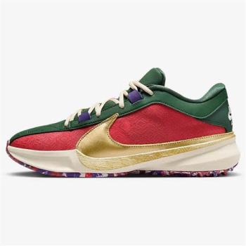 Nike 男鞋 籃球鞋 Zoom Freak 5 EP 紅綠金【運動世界】DZ2945-600