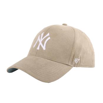 NEW ERA - 47 品牌NY 白繡線仿絨棒球帽(卡其)