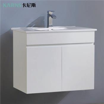 【CERAX 洗樂適衛浴】 60公分方形瓷盆+防水發泡板浴櫃(不含面盆龍頭)(未含安裝)