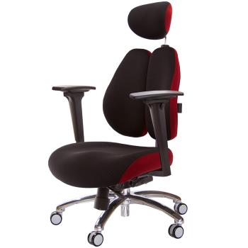 GXG 記憶棉 DUO KING 雙背工學椅(鋁腳/3D升降扶手) TW-3008 LUA9