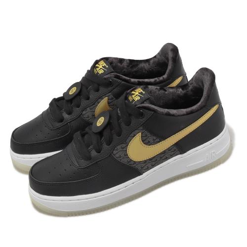 Nike 休閒鞋Air Force 1 Low LV8 BG 女鞋黑金50週年唱片鞋扣透明底