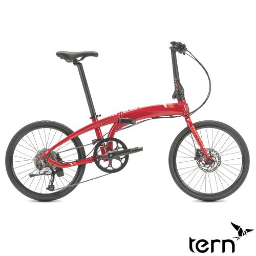 Tern Verge D9 20吋9速451輪組1x傳動系統鋁合金折疊單車-金屬紅
