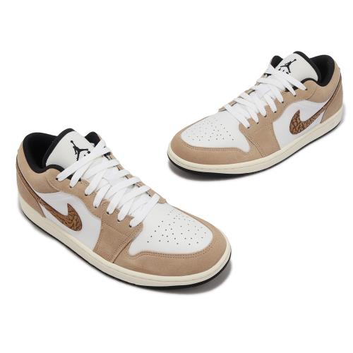 Nike Air Jordan 1 Low SE 男鞋奶茶麂皮喬丹AJ1 Brown Elephant DZ4130